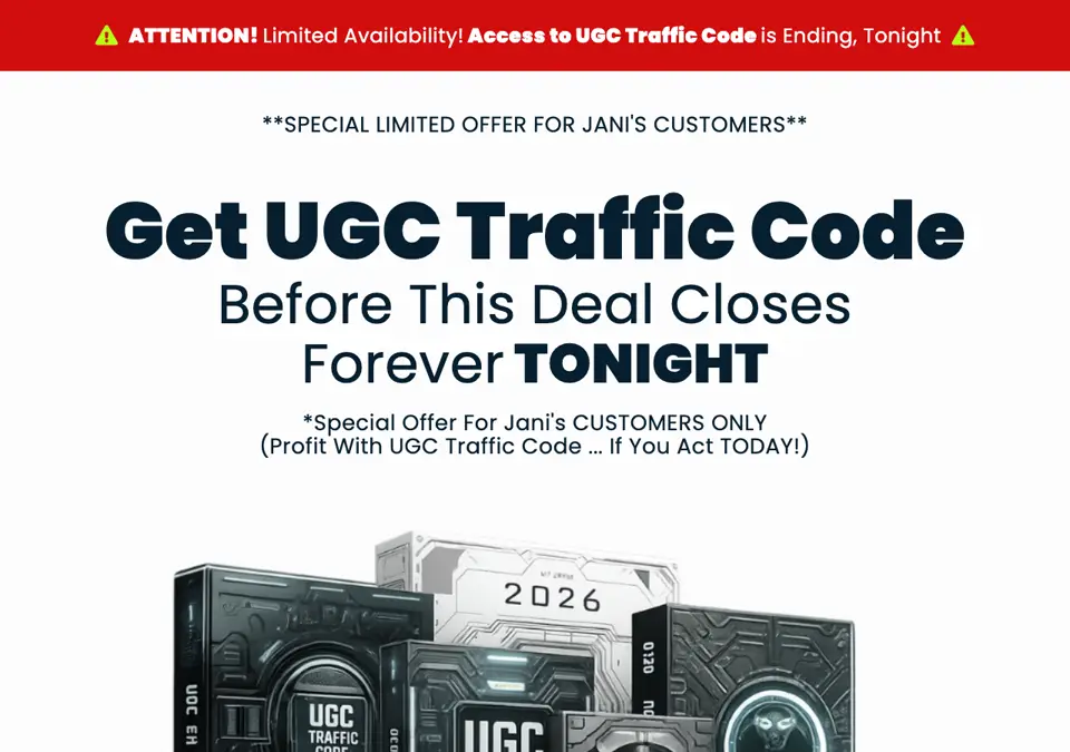 UGC Traffic Code sales page
